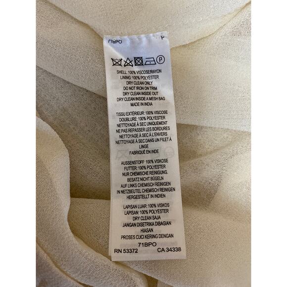 NEW French Connection Riviera Mist Cream Sequin Sleeveless A-line Midi Dress 0 - Picture 6 of 6